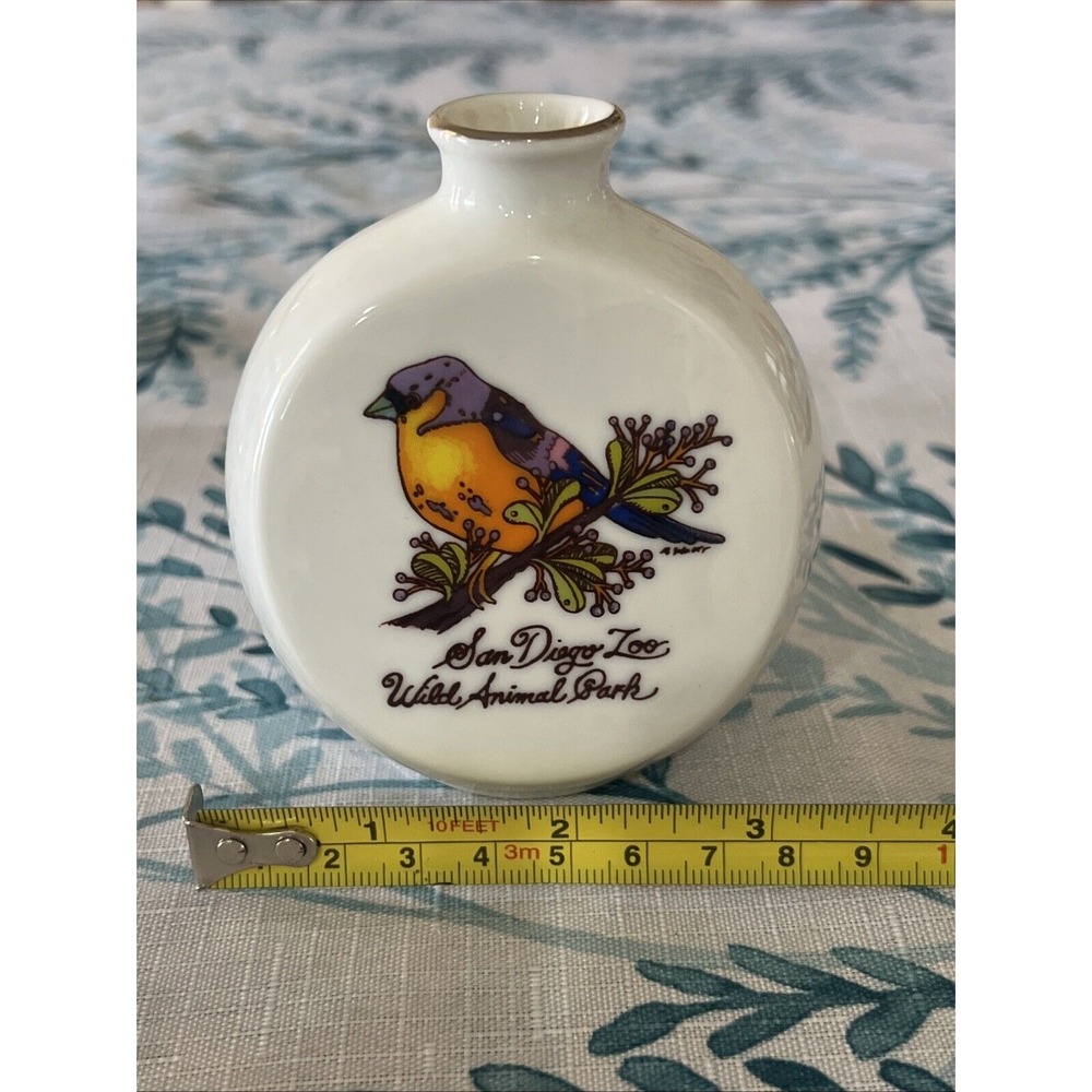 Vintage San Diego Zoo Wild Animal Park  California‎ Souvenir Vase Jar  Butterfly - Picture 7 of 9